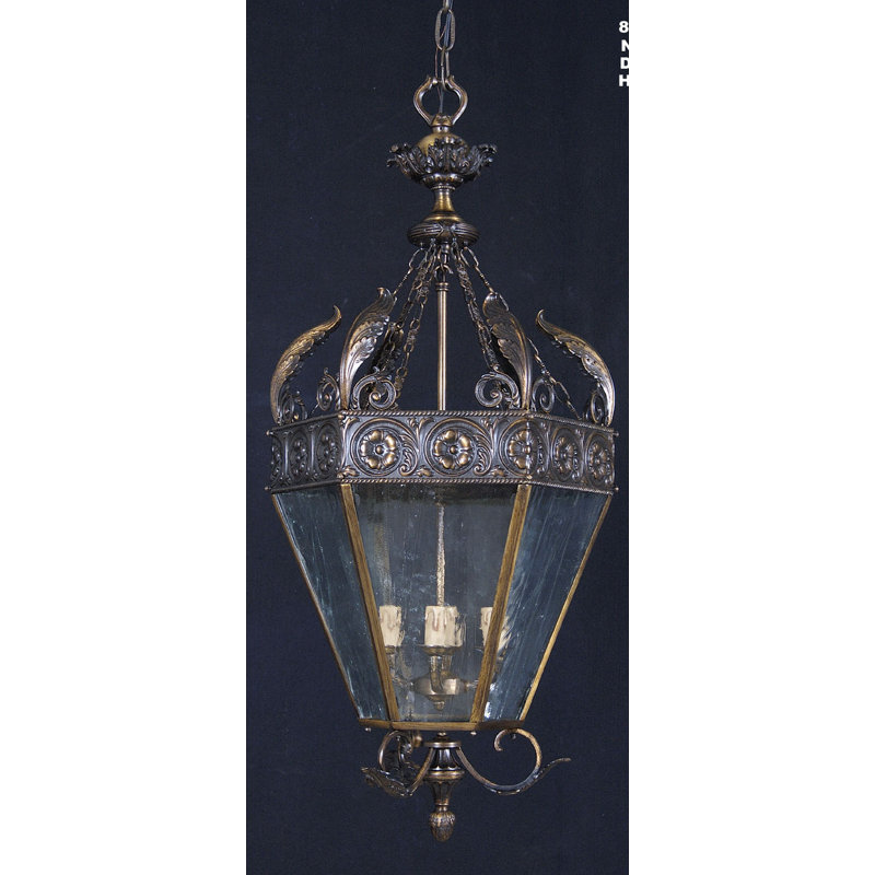 Deatherage 4 - Light Lantern Pendant, French Gold