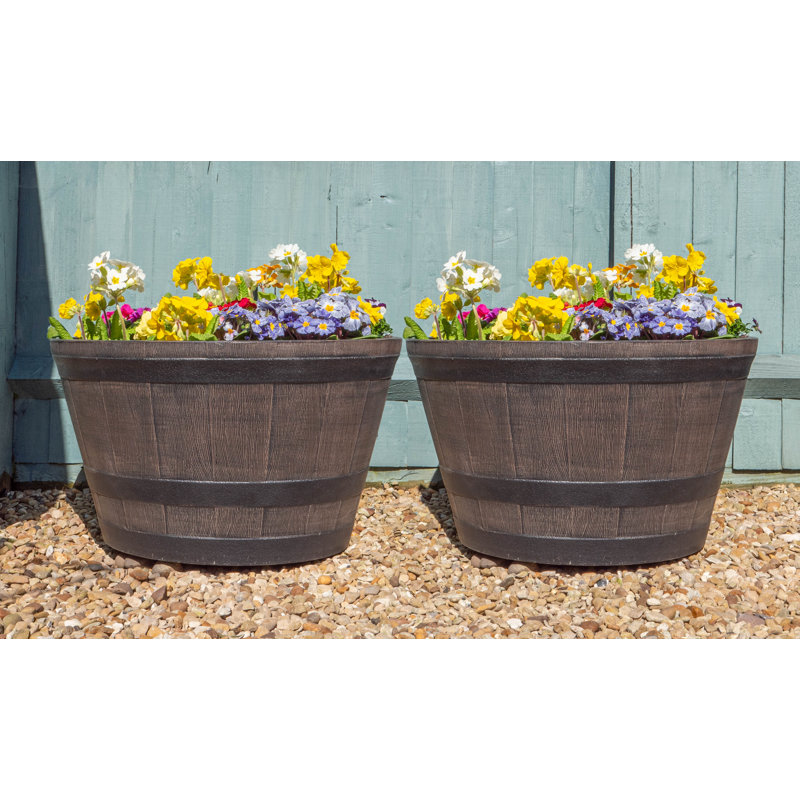 Kantor Barrel Planter, 27cm H x 44cm W x 44cm  D