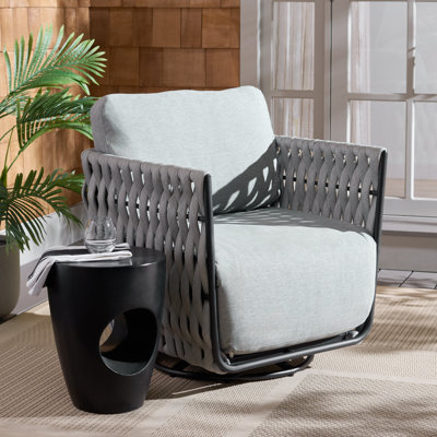  Chaise de patio pivotante en corde
