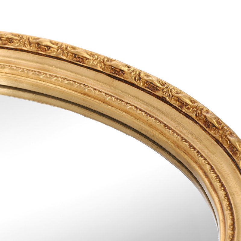 Duckett Oval Wall Mirror, 48cm x 38cm, Gold
