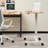 CLATINA Rolling Adjustable Laptop Cart Standing Desk with Drawer Black-67180483