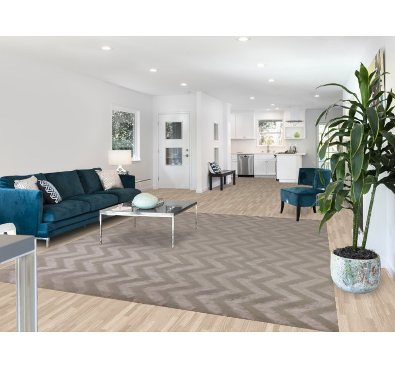 Tapis à chevrons moderne 8 x 10