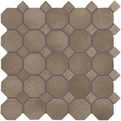 Daltile Relicca 12 x 12 Octagon Dot Mosaic Tile (10 PCS Per Carton) (10.00 SQFT Per Carton)