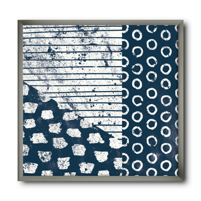 " Indigo Striples And Tile "