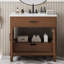 Meuble-lavabo en rotin avec lavabo en céramique-129777625