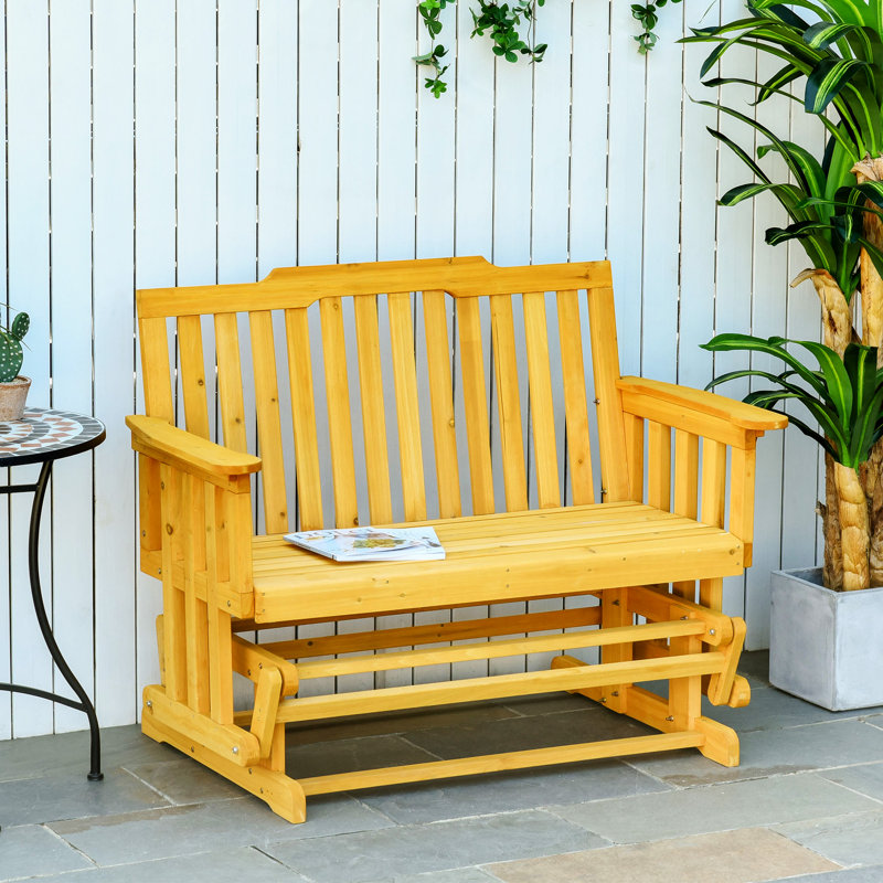 Banc de balançoire pour personne avec système de séchage rapide et accoudoirs larges