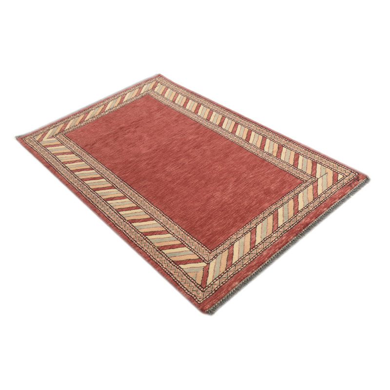3x5 Kashkuli Gabbeh Plum Red Rug