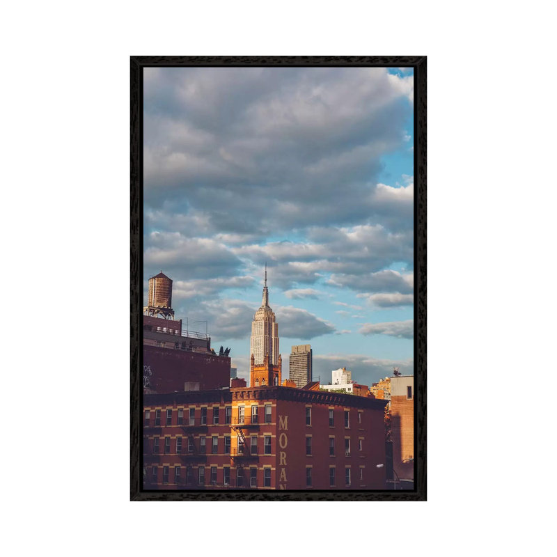 Empire State by Bethany Young - Print on Canvas, Black Framed, 66.04cm H x 45.72cm W x 3.81cm D