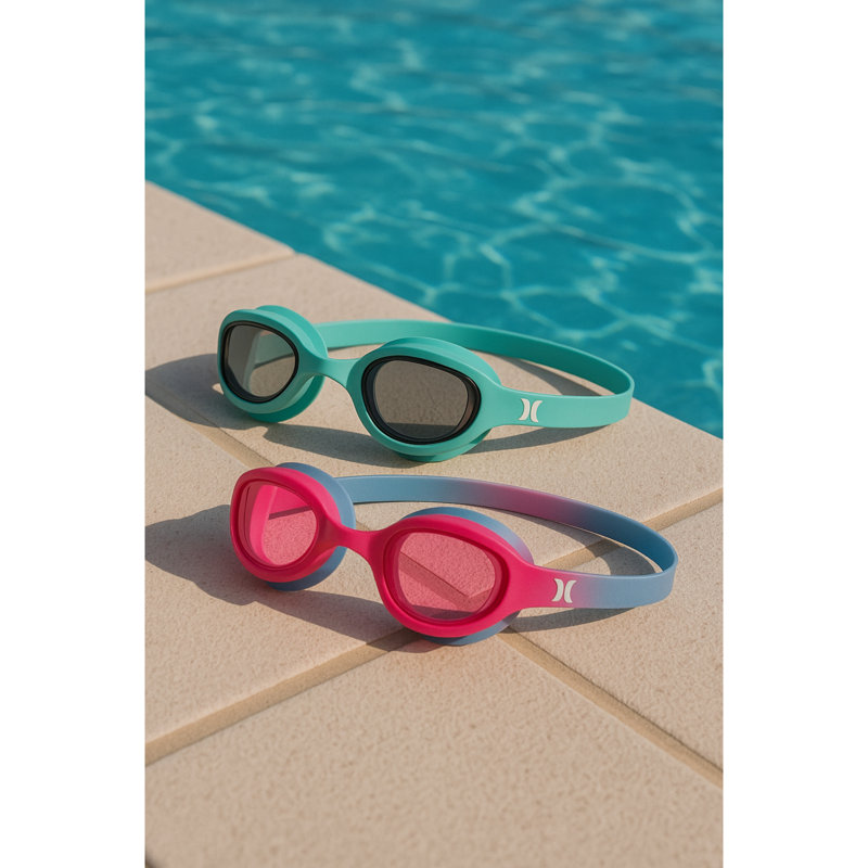 Ensemble de 2 lunettes de natation bleues et roses Hurley Youth Solari