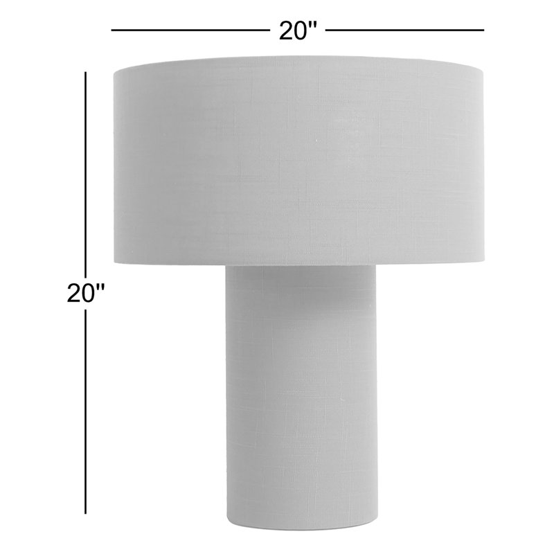 Moonlight Table Lamp - Sky Blue Linen Shade, Dimmer Switch, Sky Blue