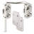 2-1/4 In. Nickel Plated Steel High Security Loop Lock For Left Hand