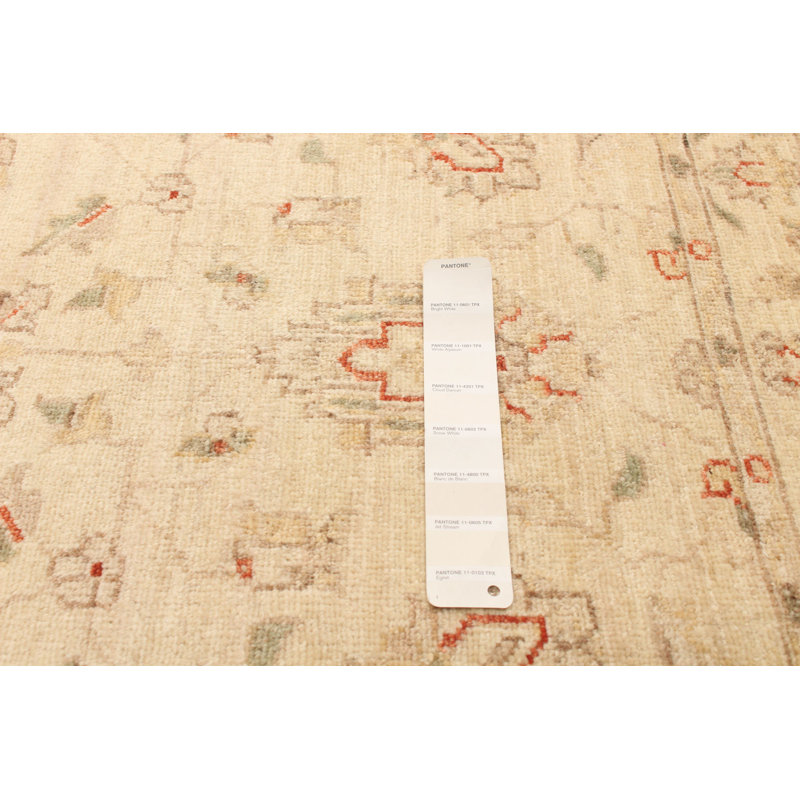 Haamed One-of-a-Kind 2'9" X 9'8" New Age Runner Wool Area Rug in Ivory