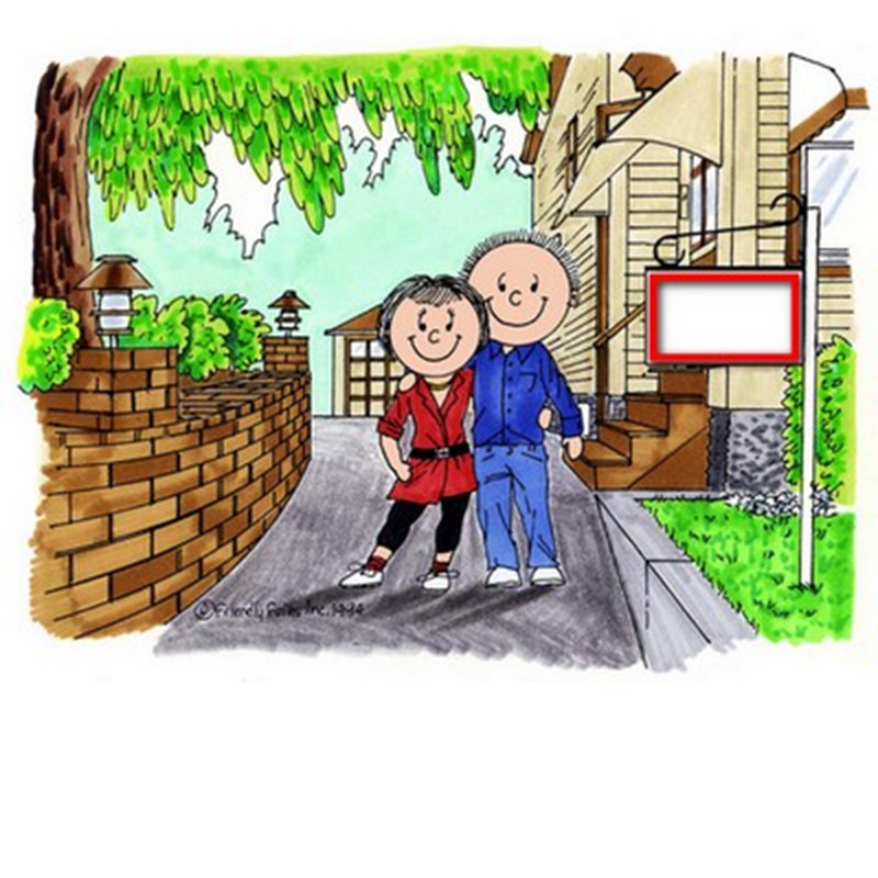 Cadre de boule à neige personnalisé New Home - Couple personnalisé, H 2,5 po x l 3,75 po x P 1 po, Oui