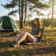 Chaise de camping 27 po, chaise d'extérieur pliable légère avec sac de rangement