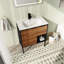 Ensemble de meuble-lavabo simple 29,37 "Demetrina