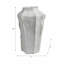 Sagebrook Home 20" Delrio Large Porcelain Vase, Gray-1955292724