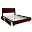 Lit plateforme double avec rangement en velours gris-1073106760-1073106763