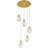 Evgenia Integrated LED Brushed Gold Pendant