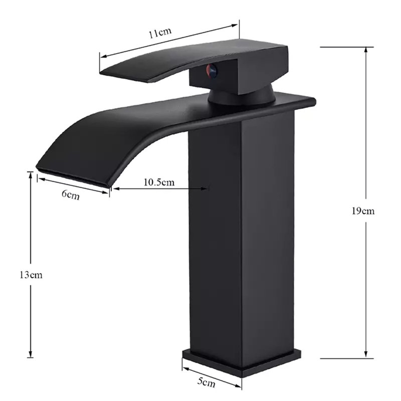 Tomo Mono Basin Mixer, Matte Black