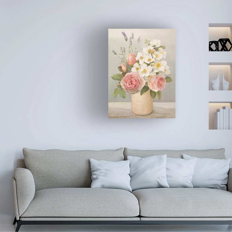 Art sur toile, bol Danhui Nai, H 47 po x l 35 po