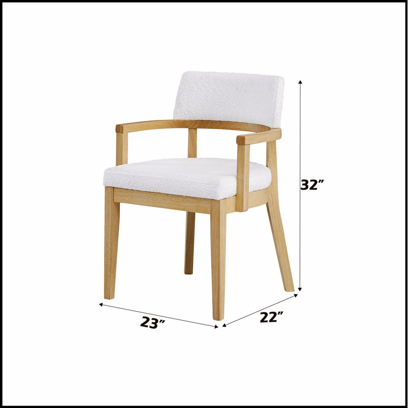 Ensemble de 2 chaises d'appoint avec siège rembourré et structure en chêne pour une assise confortable et une intégration élégante à la maison
