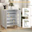 Shoe Storage Cabinet with Adjustable Shelves and Soft-Close Hinges