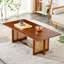 Table basse rectangulaire en bois massif