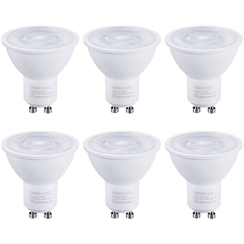 Ampoule à DEL à intensité variable, ampoule DEL Gu10, 6,5 W (équivalent 50 W), homologuée UL, 4000