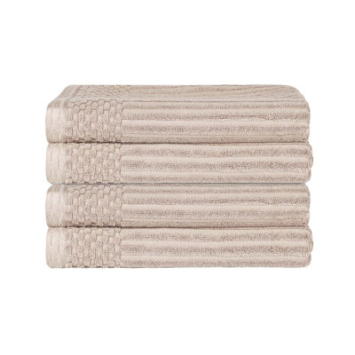 Ribbed Cotton Absorbent Heavyweight Bath Towel