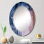 Miroir mural moderne bleu et rose-1110961608