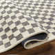 Marino Geometric Handmade Tufted Wool/Recycled P.E.T. Area Rug in Gray/Beige