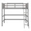 Lit mezzanine en bois massif avec échelle-1488533692