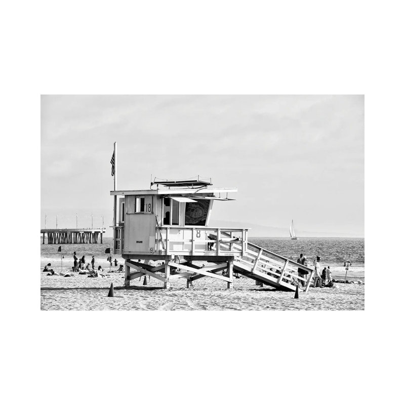 Lifeguard Tower 18 by Philippe Hugonnard - Wrapped Canvas Print, 101.6 cm H x 66.04 cm W x 1.91 cm D