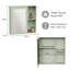 Chester Wall Mounted Bathroom Mirror Cabinet