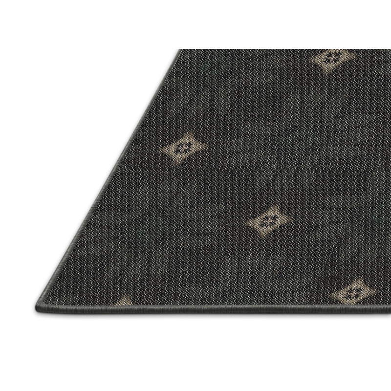 Tapis de zone noire à motifs, Rectangle 2 pi x 3 pi