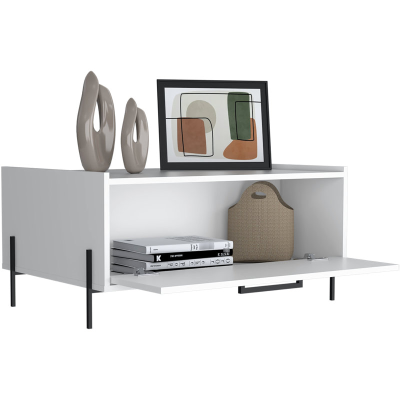 Table basse 15,6 po Sleek, Blanc