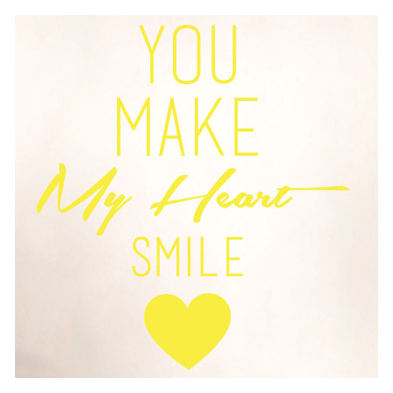 Wall Decal, Bright Yellow