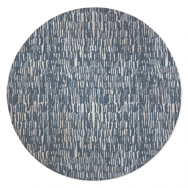 Strands Non-Slip Outdoor Rug, Round 5'