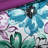 Soft Blue Comforter , Full/Queen, Floral Design Asymmetrical Sheets