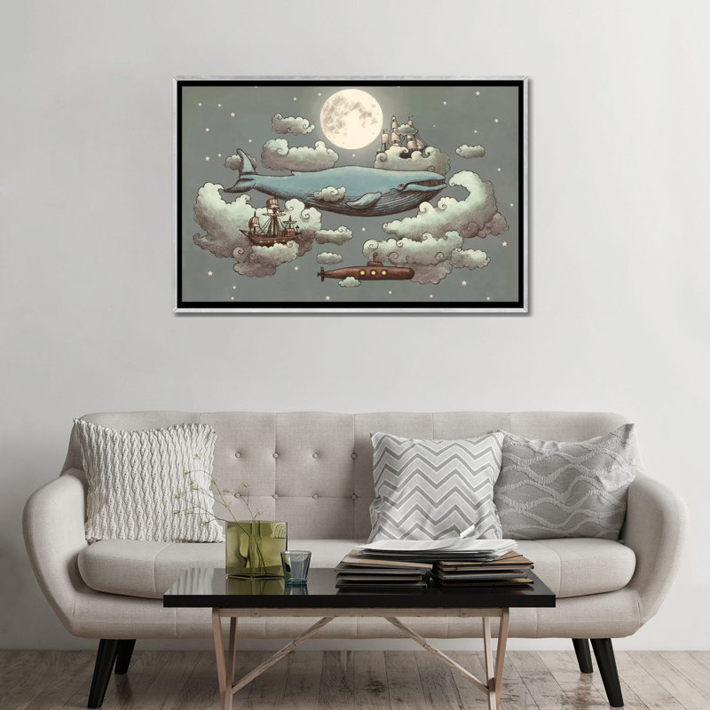 # 1, art sur toile, Encadrement argenté, H 32 po x l 48 po x P 1,5 po