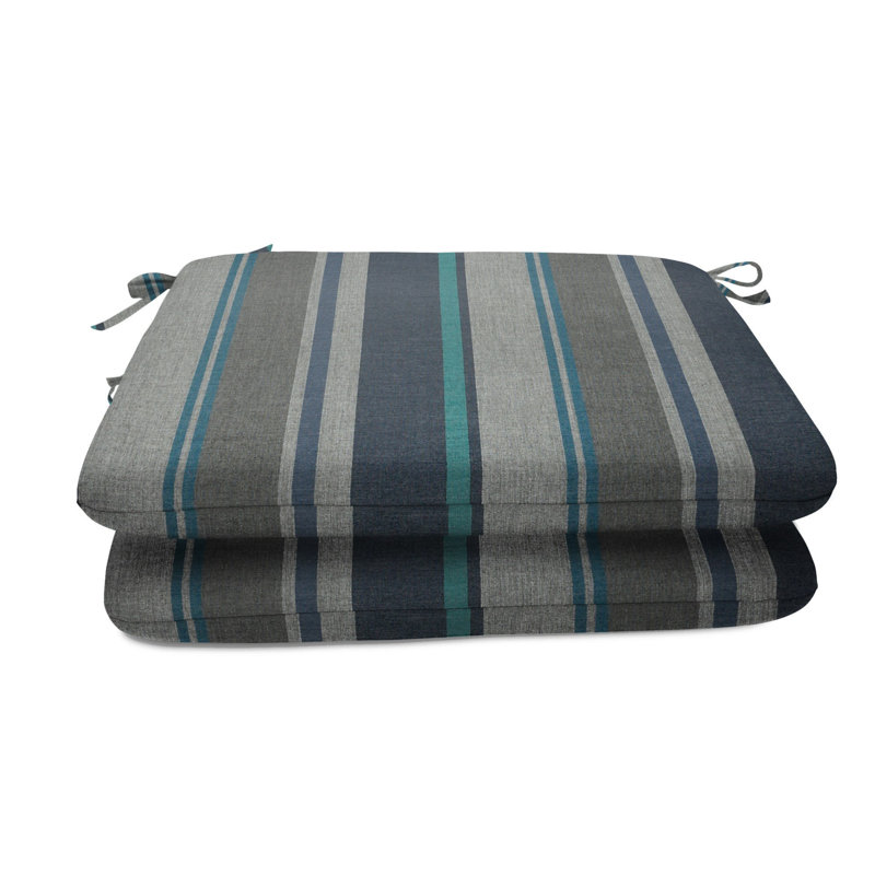 Sunbrella Indoor/Outdoor Reversible Seat Cushion, 20" W x 20" D, Trusted Coast Sunbrella®