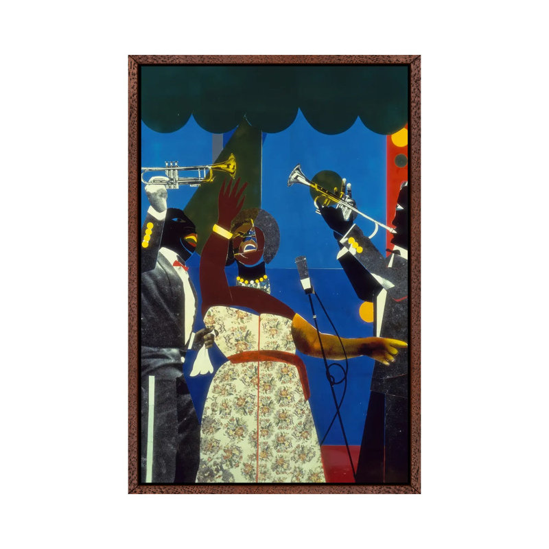 Show Time by Romare Bearden - Gallery-Wrapped Canvas Giclée on Canvas, Classic Wood, 152.4 cm H x 101.6 cm W