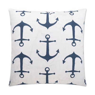 Anchors Cotton Throw Pillow