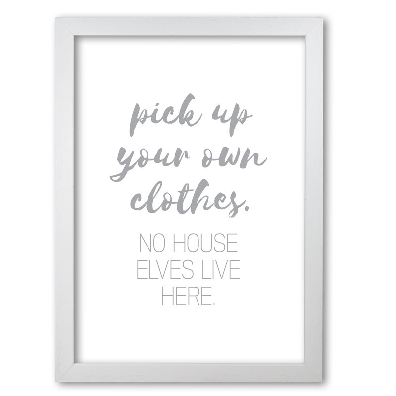 House Elves - Print, White Grain Frame, 30 cm H x 21 cm W x 5 cm D