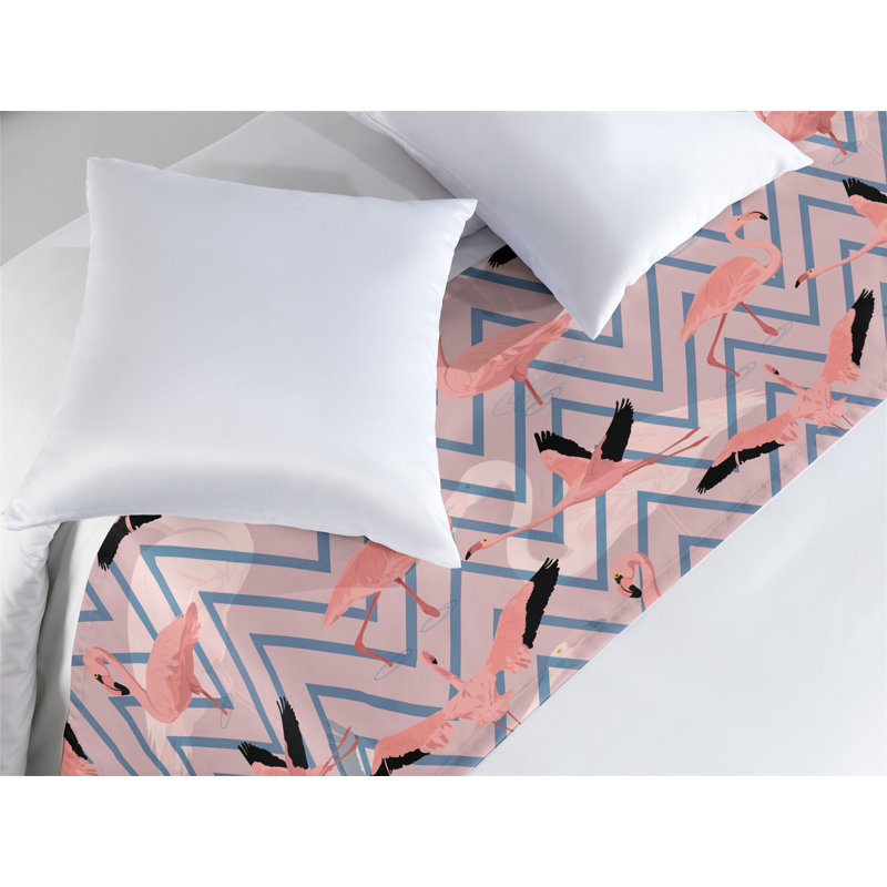 Foulard de lit Ambesonne Flamingo, Très grand lit