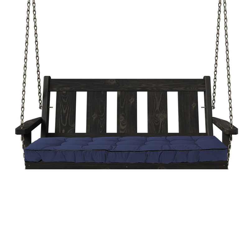 Outdoor Bench Cushion, 63x20x4 Inch, Waterproof Tufted Bench Seat Cushion For Outdoor/indoor Furniture, Navy