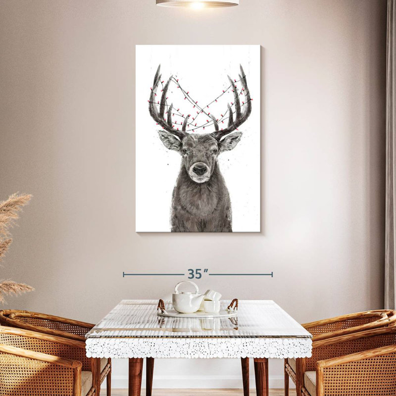Xmas Deer, 45" H x 30" W