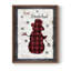 «Chequered Snowman II», reproduction encadrée - bois massif-1038219914-1038219913