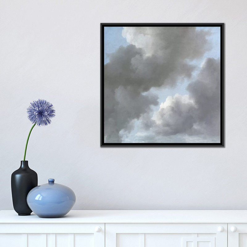 Sophia Mann Cloud Study II - Reproduction d'art sur toile tendue avec châssis, H 18 po x l 18 po x P 1,5 po, Pas de tapis