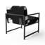 Chaise avec accoudoirs rembourrée dorée Uhler-315167039